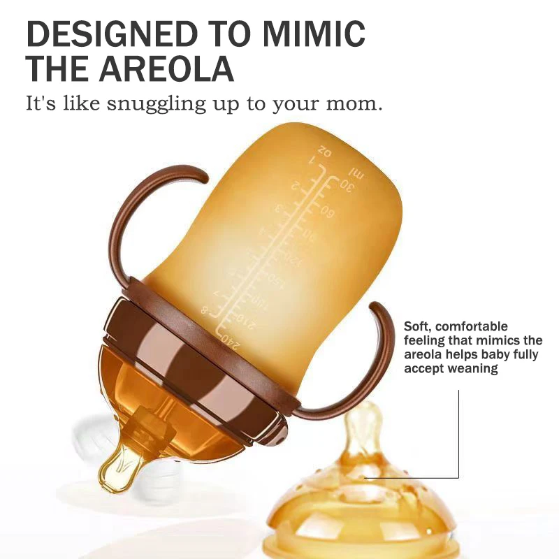 زجاجة أطفال نانو من السيليكون للأطفال من عمر 0 إلى...