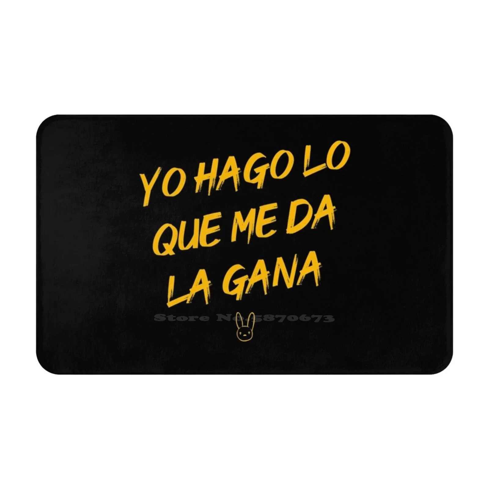 Yo Hago Lo Que Me Da La Gana ( # Muslimex)-Bad Bunny 3 Dimensioni Tappeto Per La Casa Tappeto Per La Stanza Bad Bunny Muslimejo Alo Reggaeton Trap