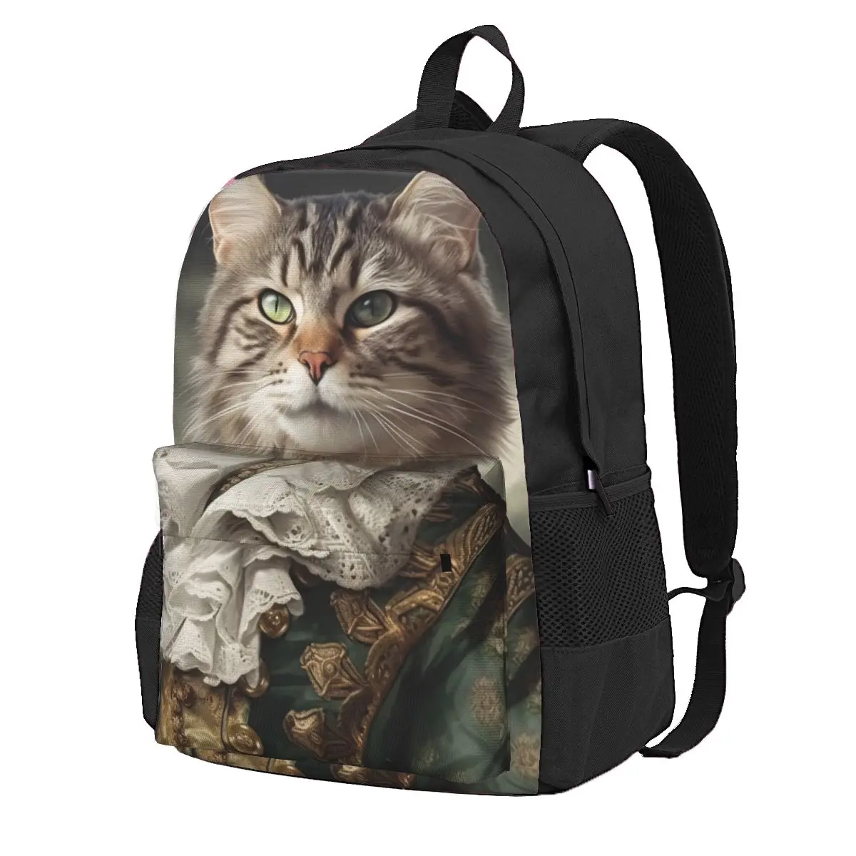 

Cat Backpack Amazing Portraits Kawaii Backpacks Unisex Outdoor Breathable High School Bags Custom Rucksack