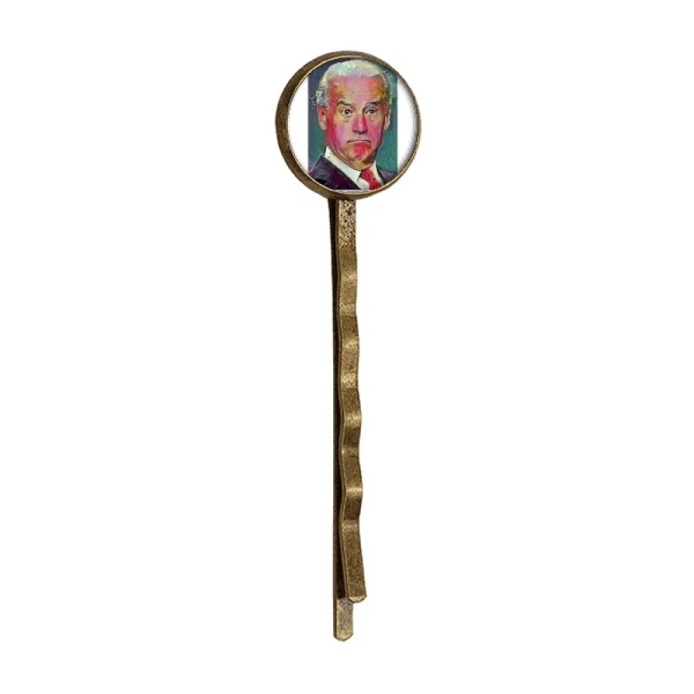 

American USA President Serious Doubt Retro Metal Hair Bobby Pin Headwear