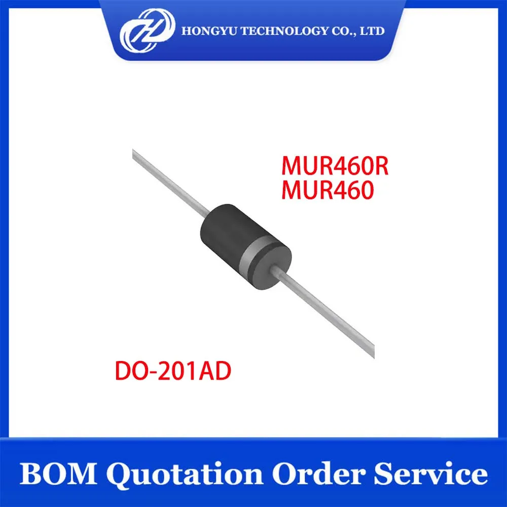 20 200 Pieces/Lots MUR460R MUR460 DIODE GEN PURP 600V 4A DO201AD