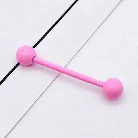 Painted Tongue Barbell Nail Stainless Steel Nipple Rings Ear Bone Stud Nipple Piercing Body Jewelry