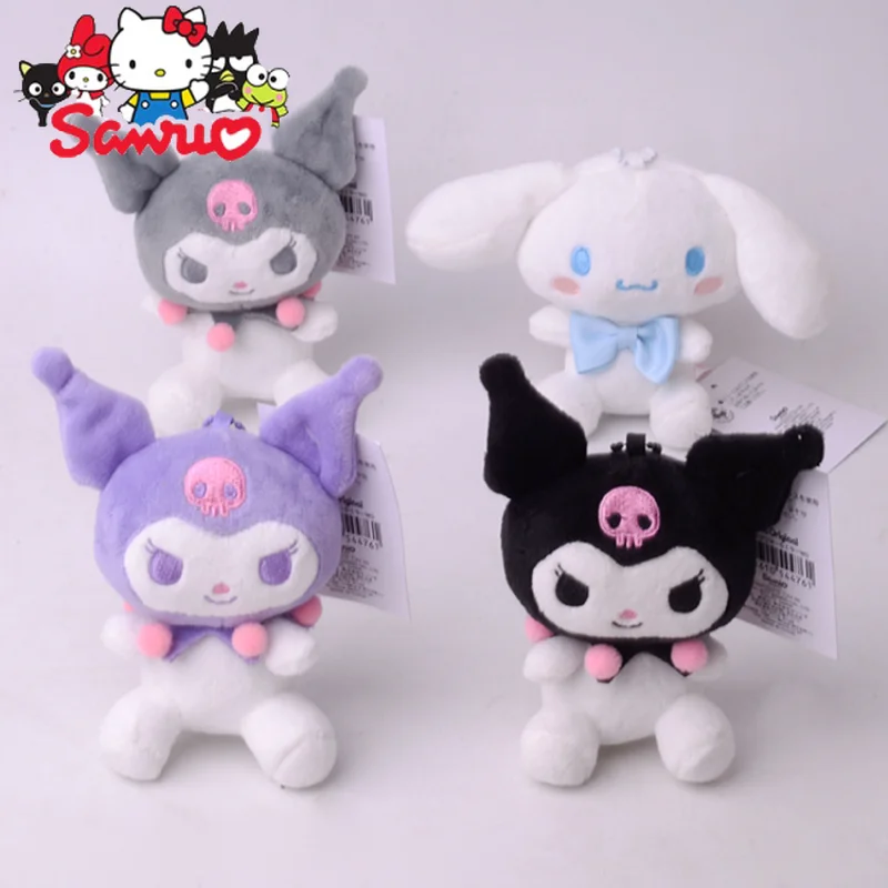 

Japanese Cute and Cute Sanrio Melody Kuromi Cinnamoroll Pendant Hanging Ornament Anime Cartoon Plushie Doll Decortoy Gifts 12cm