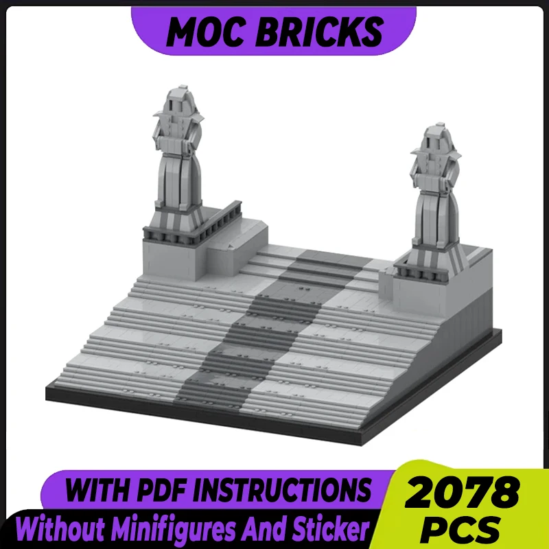 

Star Movies Model Moc Building Bricks Temple Entrance Staircase Technology Modular Blocks Gifts Christmas Toys DIY Sets Assembly