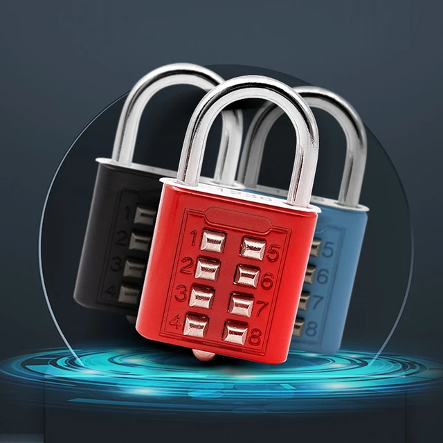 3 Digits Code Combination Password Lock Portable Travel Mini Zinc Backpack  Lock Small Plastic Material Light Dial Combination Padlock Travel Security  Lock Luggage Lock For Luggage Backpacks Gym Lockers