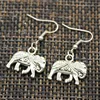New Fashion Handmade Lovely Thailand Mounts Elephant Pendants Silver Color Earrings For Womens Style 2