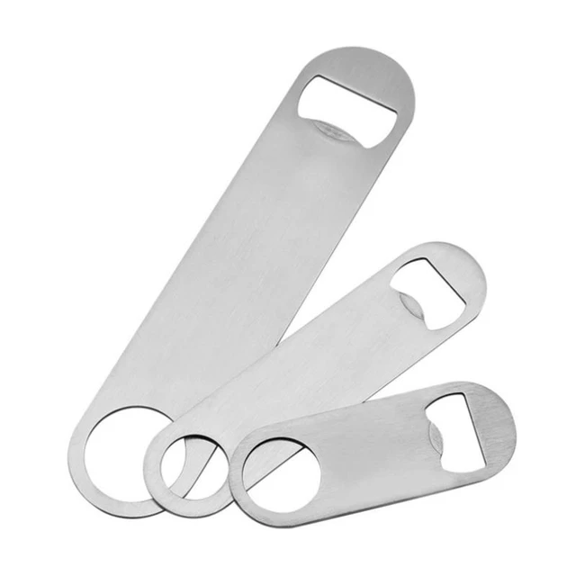 1 Pcs Sublimation Blank Beer Bottle Opener Silver Stainless Steel Flat  Bottle Opener for Kitchen Restaurant Bar Party Tools - AliExpress
