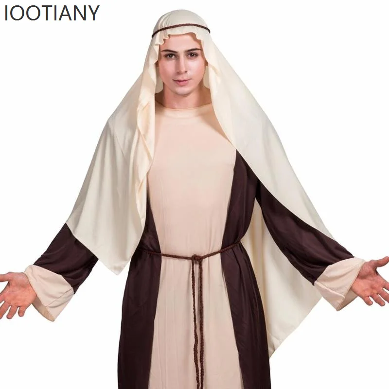 Halloween Saint Joseph Bible Religious Arabic Costume Dubai Businessman Cosplay Costume Holiday Party Stage Cosplay Masquerade