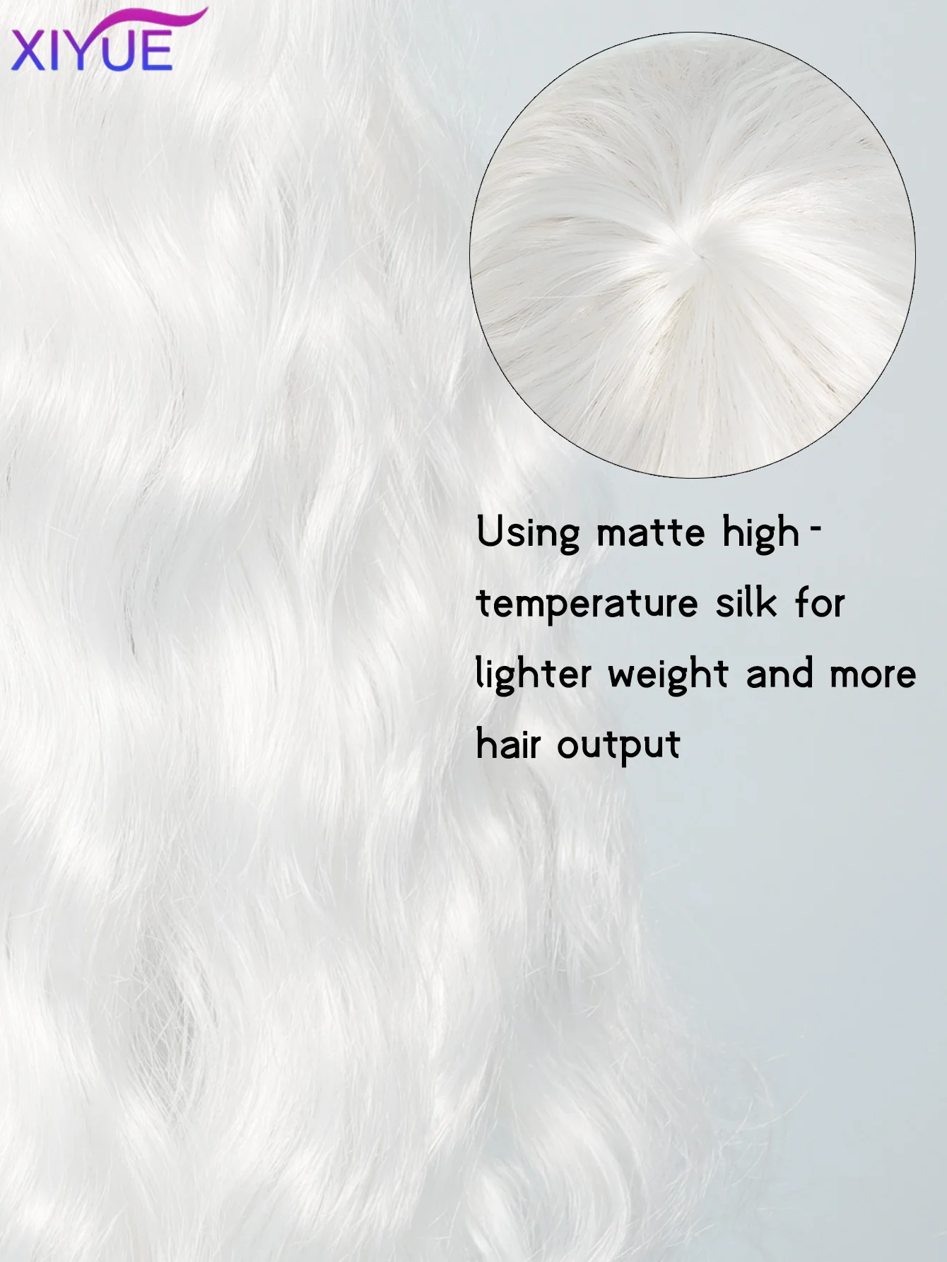 Long Water Wave Wig with Bangs White Colorful Cosplay Silky Wig for Women Daily Party Natural Soft Synthetic Hair Heat Resistant