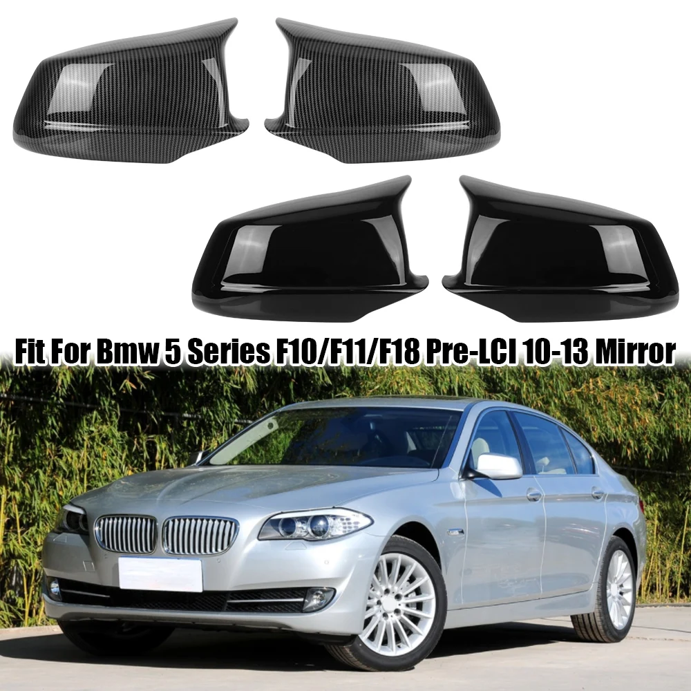 

Крышка для зеркала заднего вида, черное крыло, крышка бокового зеркала, производительные автомобильные аксессуары для Bmw 5 серии F10 F11 F18 Pre-LCI 2010-2013