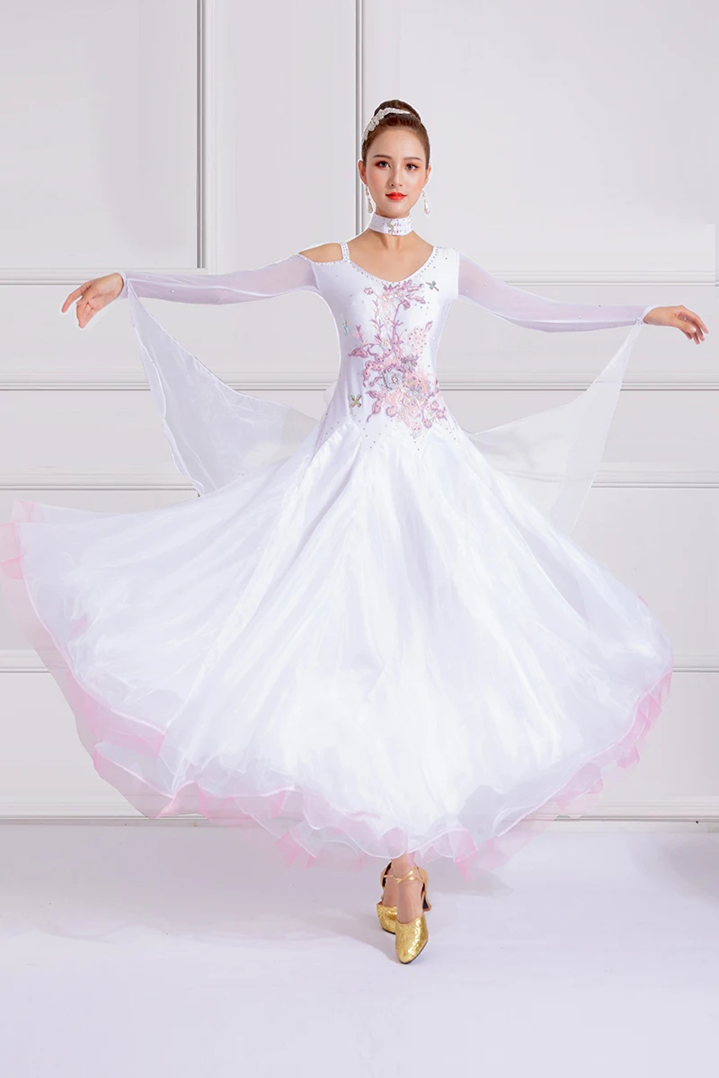 New Ballroom Dance Dress Big Swing Waltz Tango National Standard Competition Performance Clothes