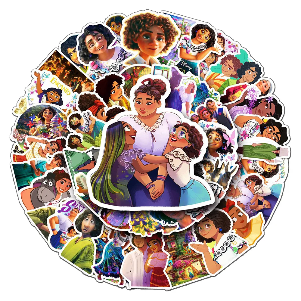 

10/30/50pcs Disney Movie Encanto Stickers Kids Decals Toys DIY Laptop Phone Luggage Diary Kawaii Cartoon Sticker for Kids Toys