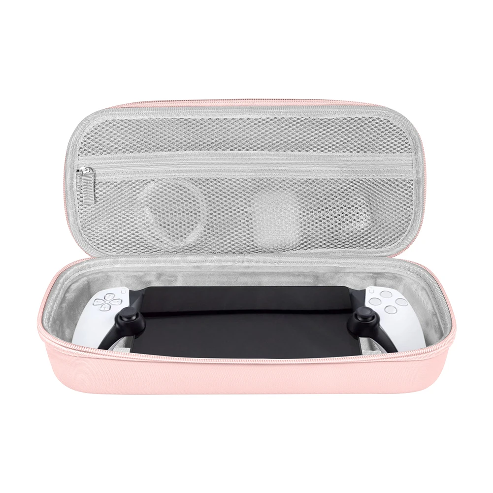 Protective Travel Case PU Leather Travel Carry Bag Shockproof Zipper Handbag Anti Scratch for PS5 Portal for PlayStation Portal