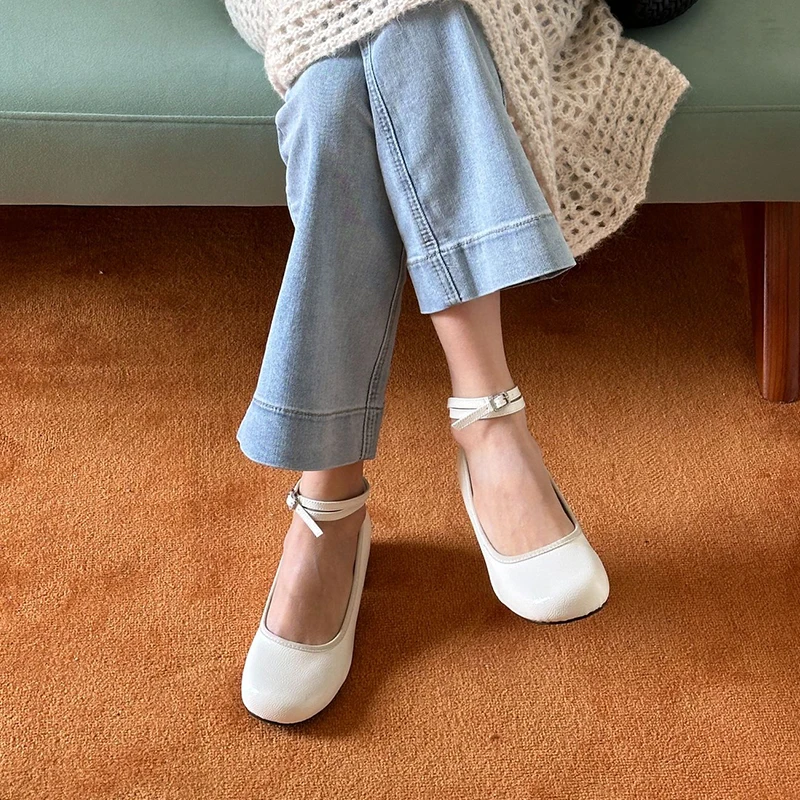Lolita Buckle Strap Platform Round Toe Mary Janes Shoes