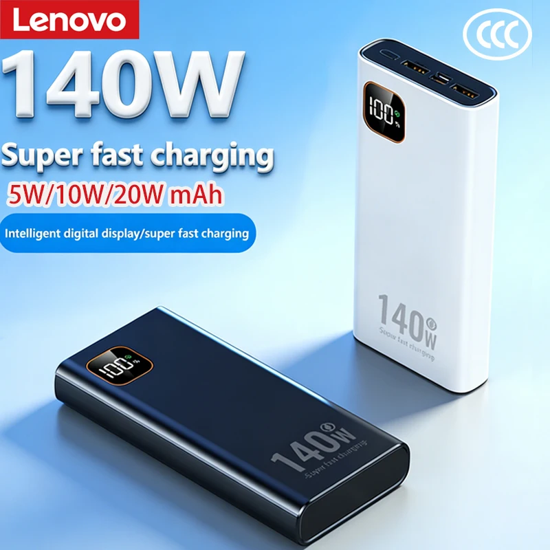 Lenovo 140W PowerBank 500000mAh High Capacity Super Fast Charging Portable Battery CCC Charger for iPhone Samsung Huawei 2026 1 Lenovo 140W PowerBank 500000mAh High Capacity Super Fast Charging Portable Battery CCC Charger for iPhone Samsung Huawei 2026 1