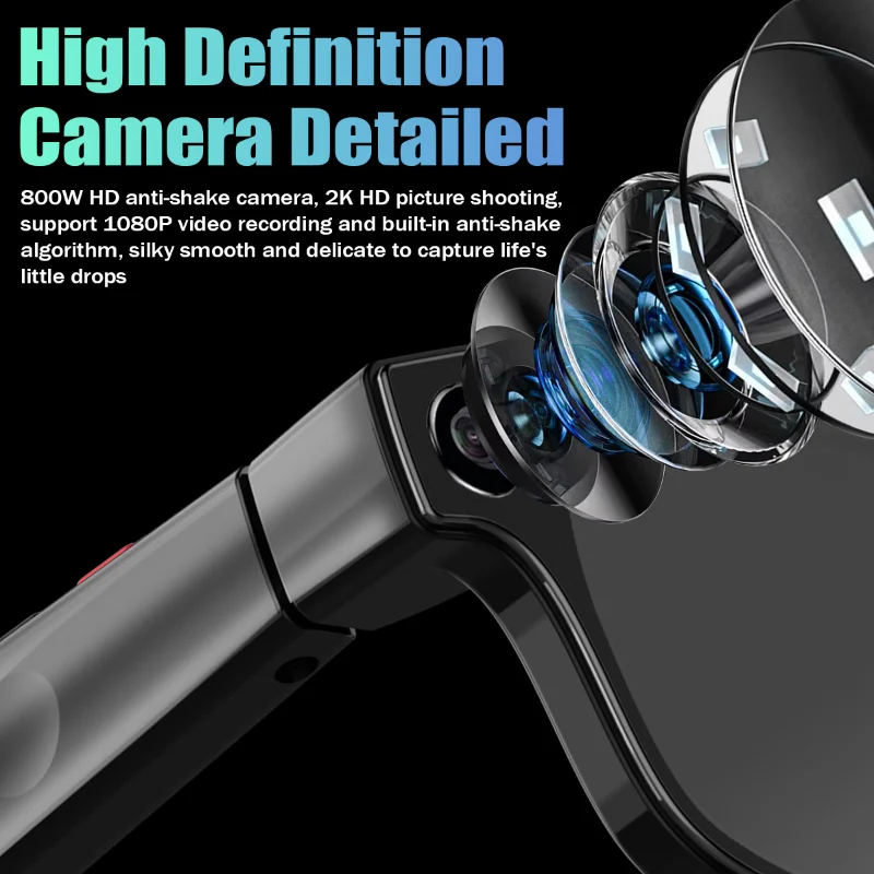 AIMB Smart Glasses with AI Voice Assistant and HD Camera - Stylish Bluetooth Sunglasses
