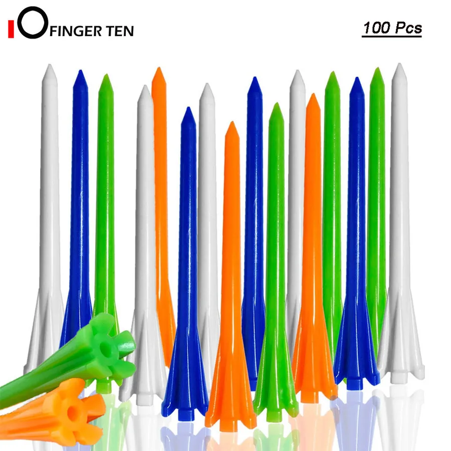 개/대 깨지지 않는 플라스틱 골프 티 70mm 83mm 마찰 & 사이드 스핀 감소 내구성 안정적인 티 드롭 배송