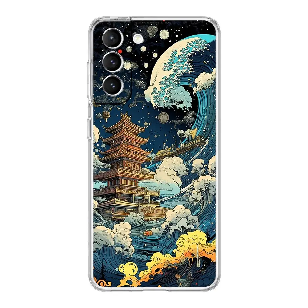 Fashion Japan The Great Wave Of Kanagawa Clear Phone Case