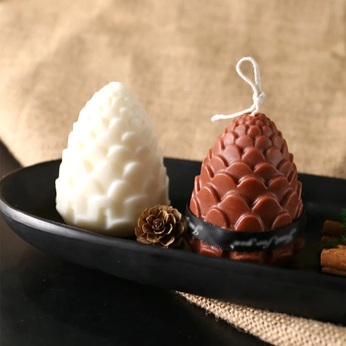 1pc Pine Cones Silicone Candle Mold DIY
