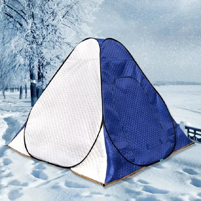 

Tent 3 ~ 4 People Camping Supplies Outdoor Winter Folding Quick Opening Rainproof Cloth for Fishing Cotton Tent Nature Hike