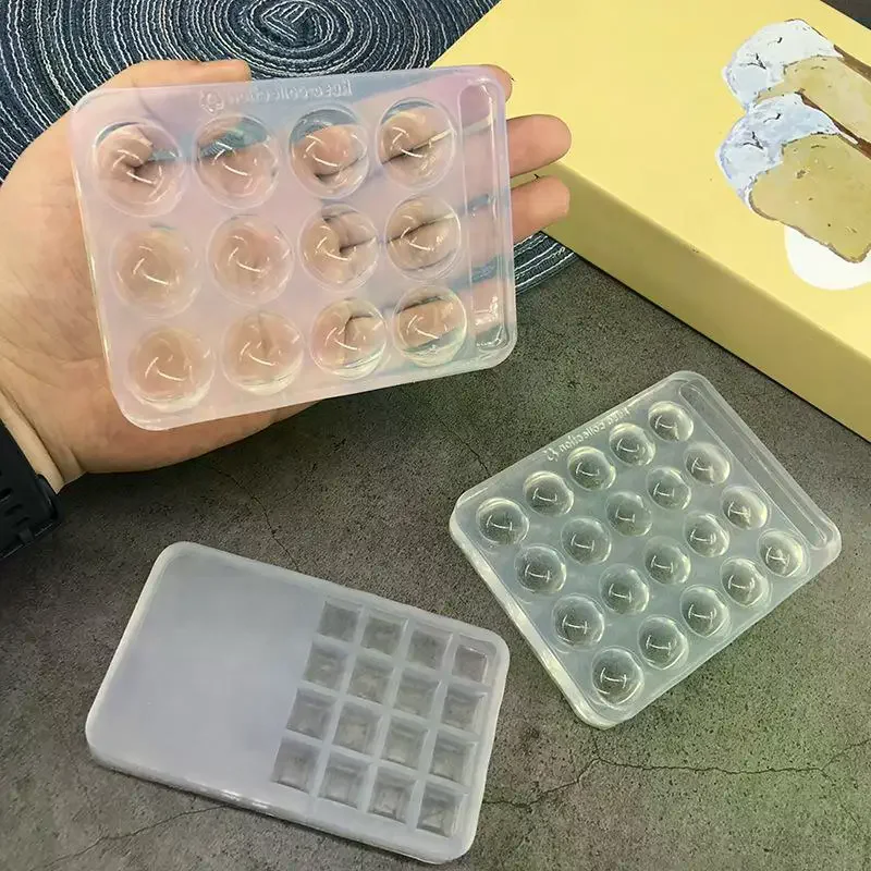 High Transparent Nail Art Nail Color Palette Or Gel Polish Pallet Mixing Drawing Paint Plate Pad Manicuring Display Showing