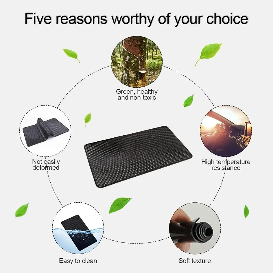 Car dashboard mat car dashboard sticky anti slip PVC mat auto non slip sticky gel pad universal non-slip car magic dashboard adhesive mat