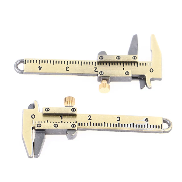 1/12 Dollhouse Miniature Vernier Caliper For Doll House Decoration Simulation Vernier Caliper Model Mini Ruler 2