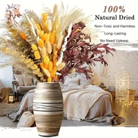 100Pcs Natural Dried Pampas Bouquets Autumn Decoration