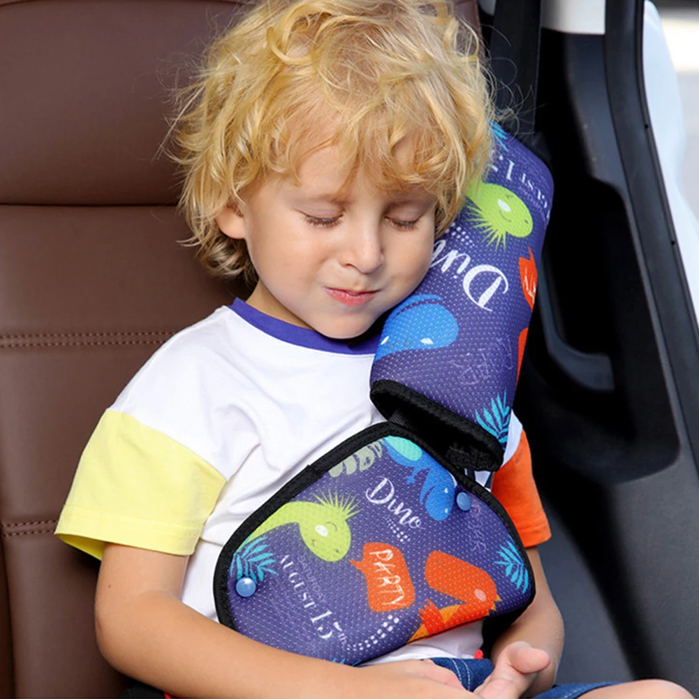 Support de réglage de ceinture de sécurité de voiture, housse de rembourrage  de ceinture de sécurité pour bébé, enfant, enfants, anti-cou, positionneur  lancé, kit de coussin - AliExpress, auto rembourrage de ceinture