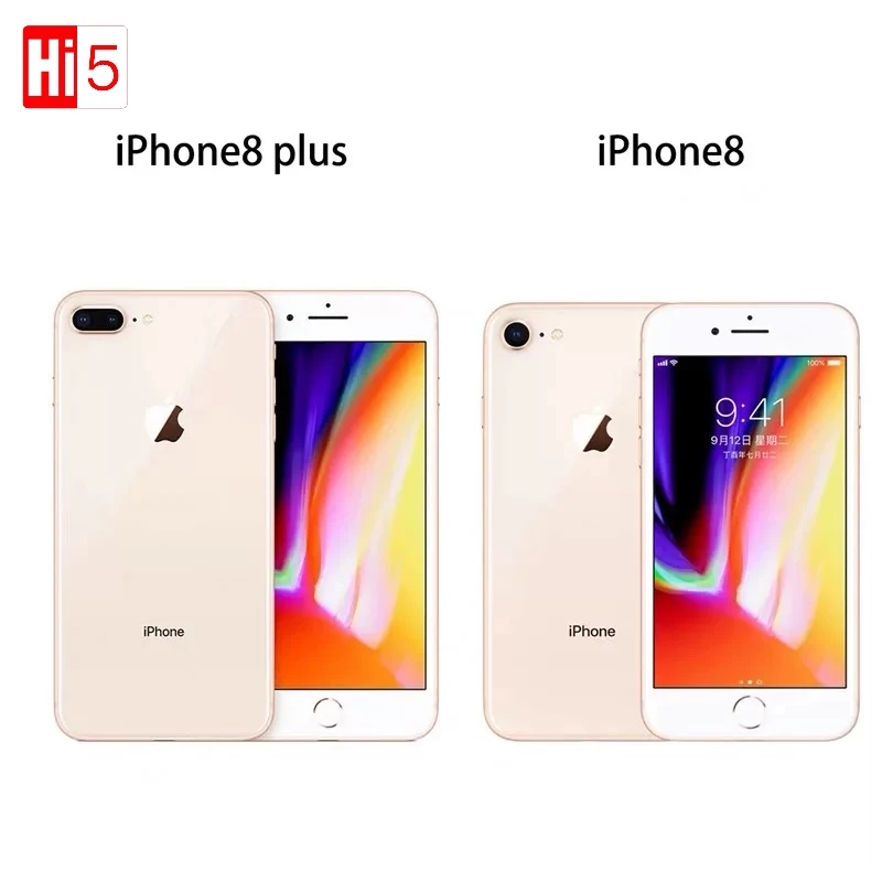 Sbloccato Apple Iphone 8 8Plus 64G/256G Rom Wireless Charge Ios Hexa Core 3D Touch A11 Bionic Fingerprint Mobile Usato Smart Phone