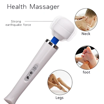 Wireless Dildos AV Vibrator Huge Magic Wand for Women Clitoris Stimulator USB Rechargeable Massager Goods Sex Toys for Adults 18 6