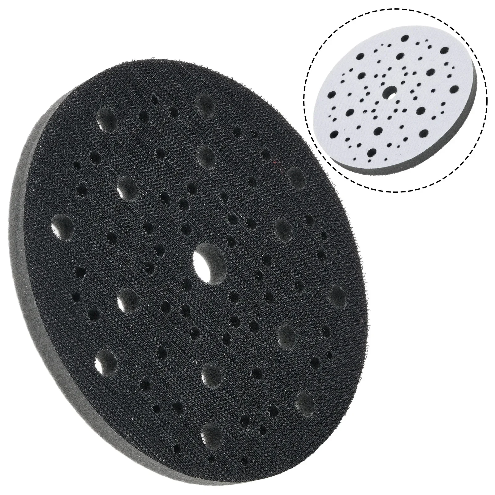 

Sanding Discs Polishing Pad Interface Pads Hook & Loop 1pcs 6\"/150mm 70 Holes Grinding Sponge Cleaning