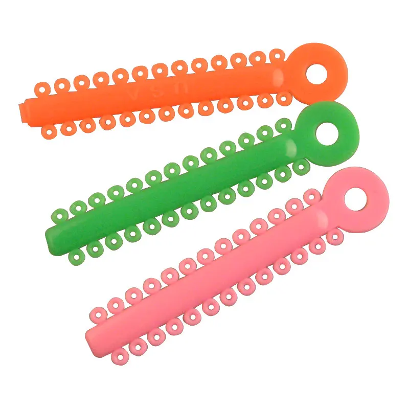 1014 Stück/Packung AZDENT Zahnkieferorthopädische Ligaturbinder, mehrfarbig, klare Farbe, hohe Festigkeit und Elastizität – Detail 4