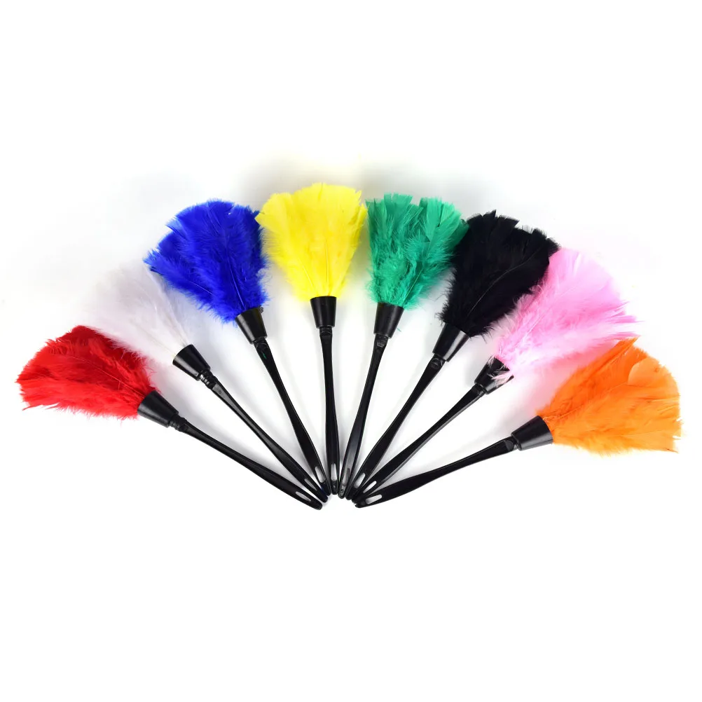 Home Office Keyboard Clean Anti Static Turkey Feather Duster Cleaner