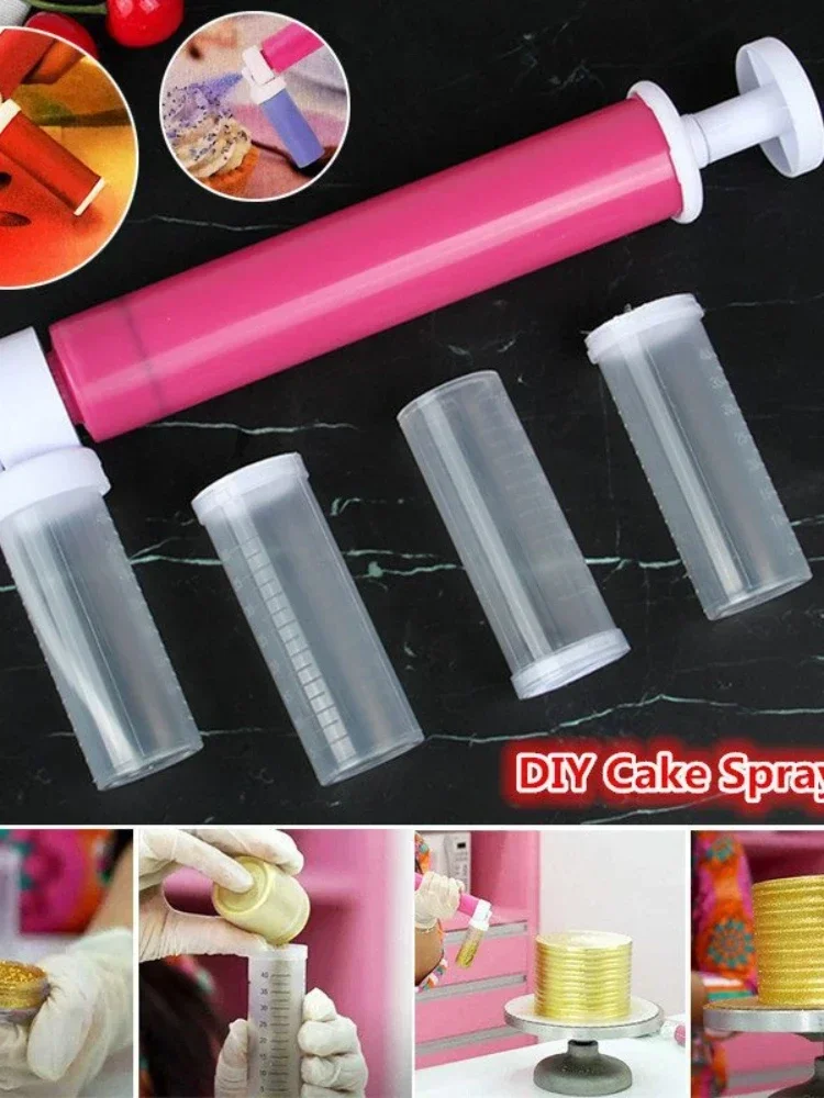 

DIY Cake Spray Gun Manual Cake Coloring Duster Airbrush Pump