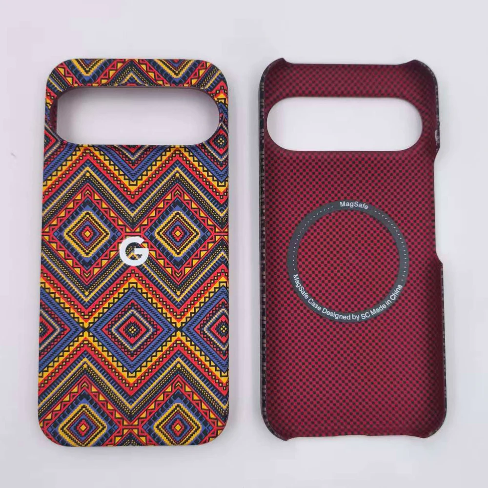 Carbon Fiber Texture Magnetic Charging Shockproof Protective Phone Case