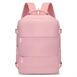 Versatile Large Capacity Lightweight Travel Backpack for Leisure and Short Trips (Pink)
