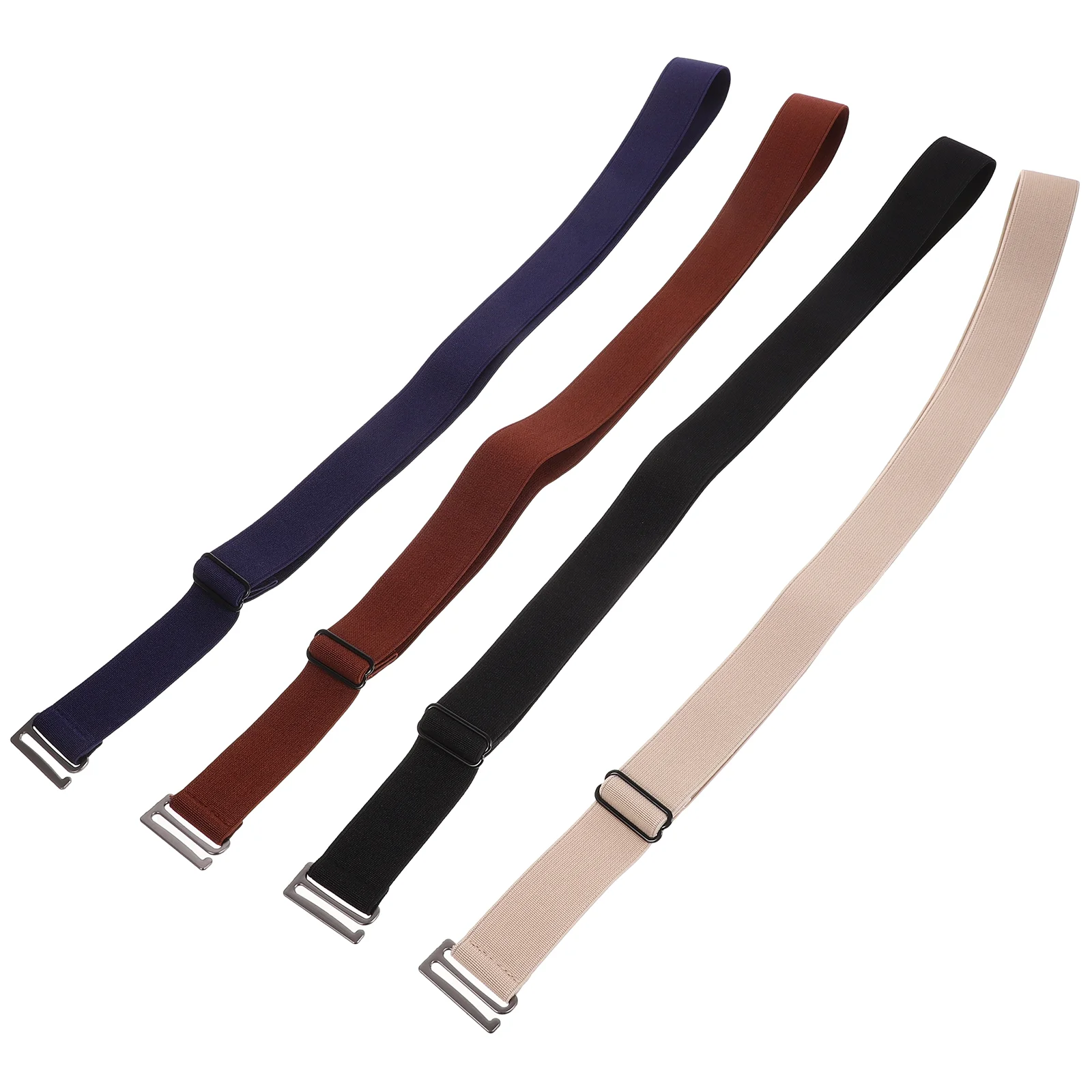 

4 Pcs No Trace Belt Women's Invisible Waist for Jeans Rubber Band Belts