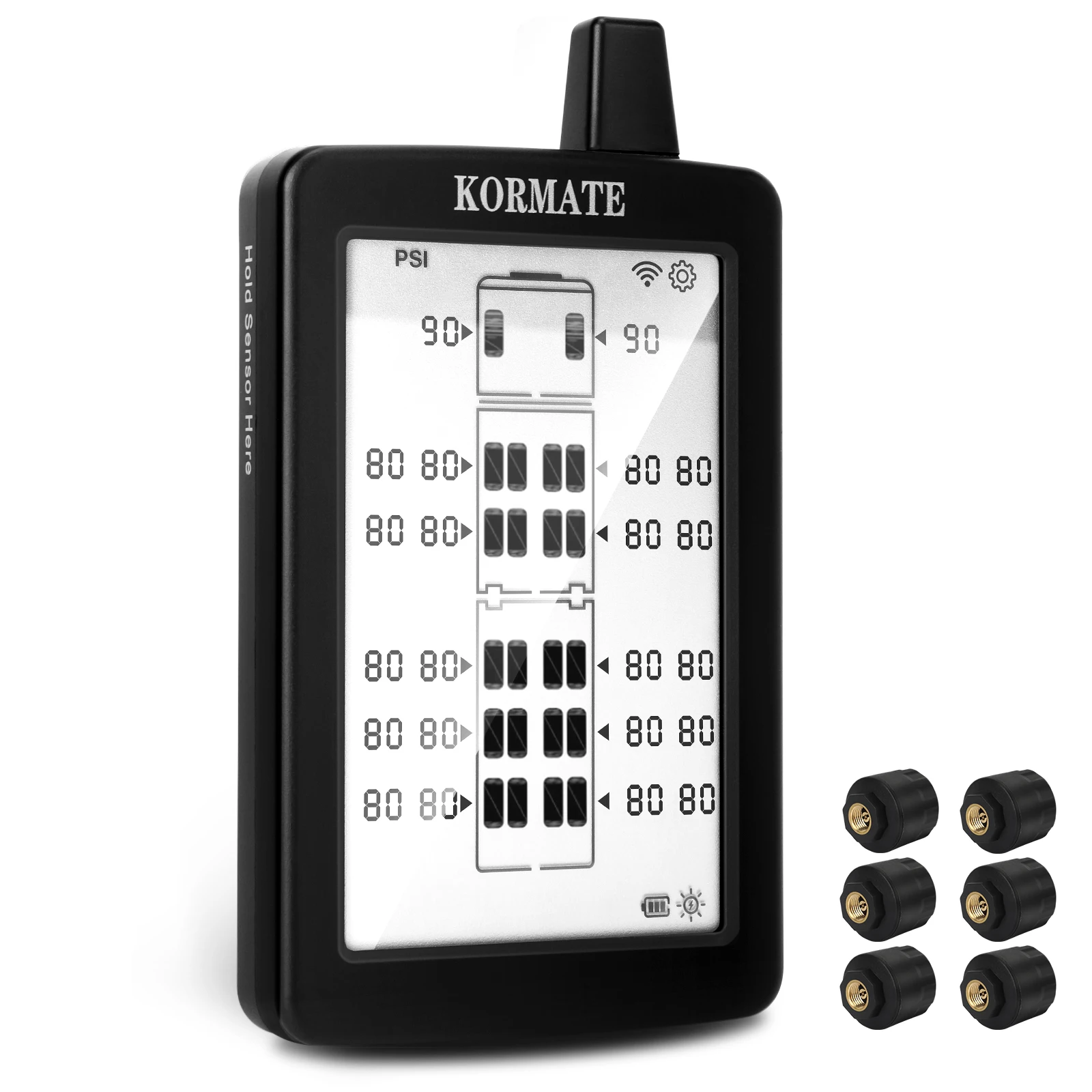 Kormate TPMS Tire Pressure Monitor System w/ Booster, 4-22 Sensors