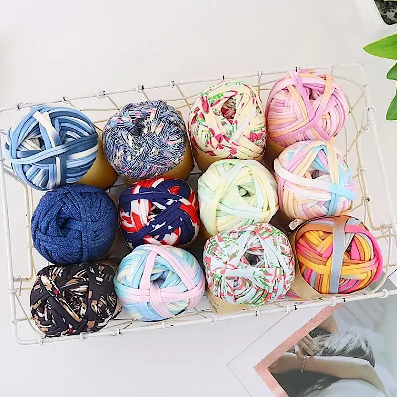 6 Rolls T Shirt Yarn For Knitting Blanket Carpet Handbag Super Soft Thick  Chunky Knit Crochet Cloth Yarn Thick Yarn Cotton Yarn - AliExpress