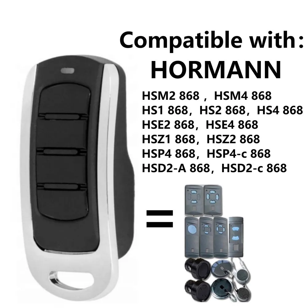 NEWEST HORMANN 868MHz Garage Door / Gate Remote Control Duplicator HORMANN HSM2 HSM4 HSE2 HSE4 HS1 HS2 HS4 HSZ1 HSZ2 HSP4C 868 clone hormann 433 92mhz remote control garage door copy hse2 hse4 hsm2 hsm4 rsm fixed code controller duplicator