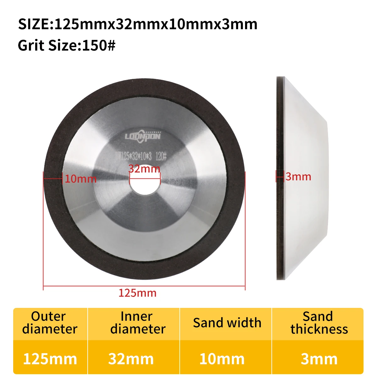 Diamond Grinding Wheel Cup Grinding Circle for Tungsten Steel Milling Cutter Tool Sharpener Grinder Accessories Various Size