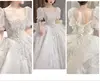Luxury Wedding Dresses Shiny Big Beading Ball Gown With Long Train Bridal Dress Custom Made  Size Vestido De Noiva Customized 4
