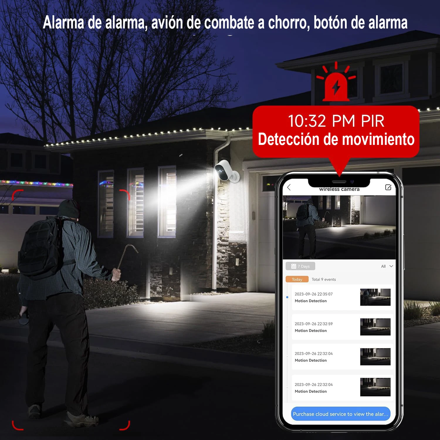1080P WiFi Camera Solar Battery Outdoor Wireless Solar Powered Security Camera AI Motion Detection Two Way Audio Night Vision 5