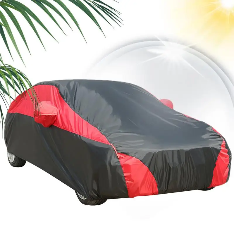 

Car Covers For Automobiles Full Sedan Car Cover UV Resistant All-Weather Car Body Covers Outdoor For Season Dustproof Snowproof