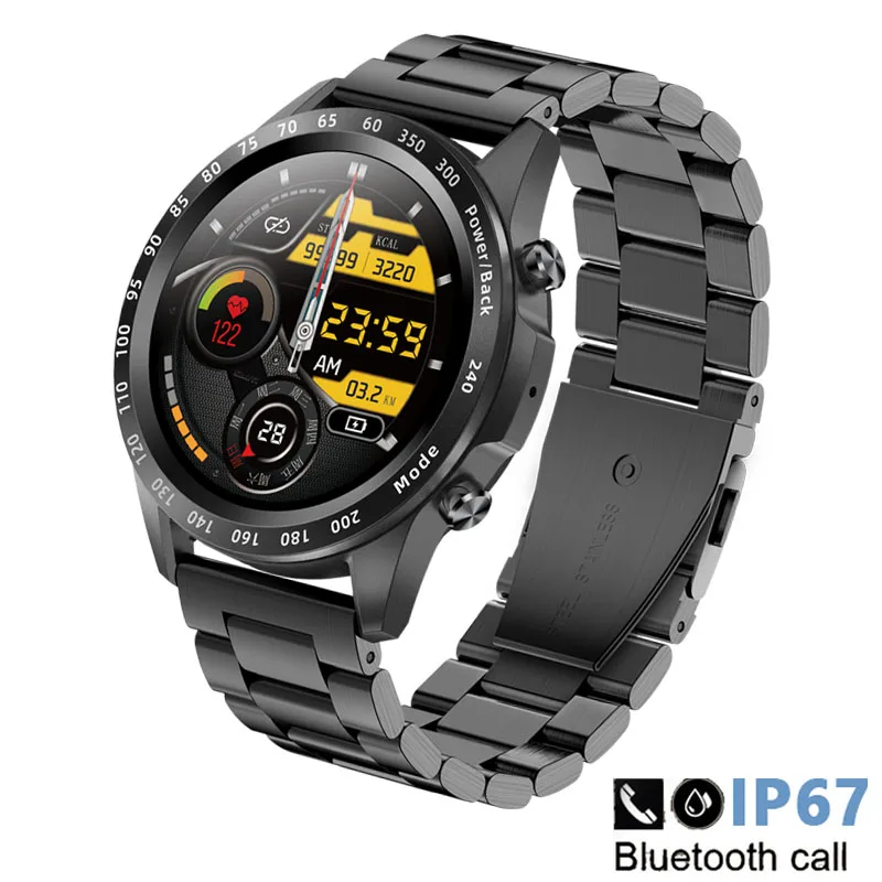 2022 Men Smart Watch Heart Rate Blood Pressure IP67 Waterproof Sports Fitness Luxury Watch Bluetooth Call Smartwatch Music Clock 