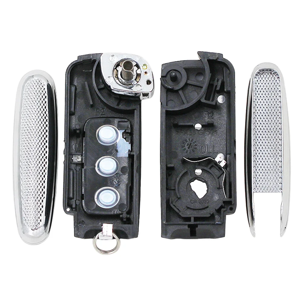 Car Key Shell Bentley Style Flip Remote 3 Button For V-W B5