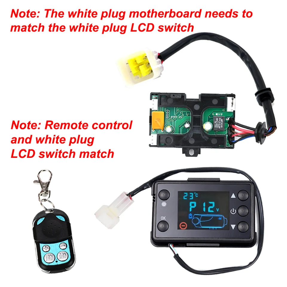 thumbnail image 2 of 5KW Parking Heater Controller Board With LCD Remote - 7 Wire Motherboard For Car & Truck Heaters 2 of 7