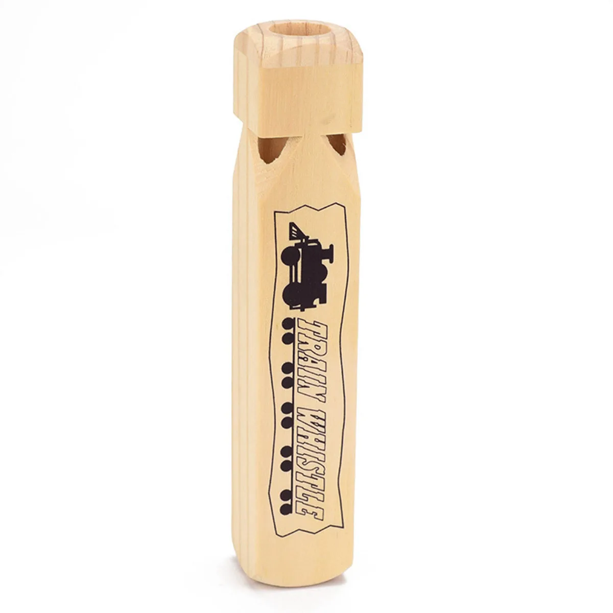1pc Wooden Train Whistle Music Kids Wood Toy Musical Instrument Learning Educational Toys for Children Montessori Games 5