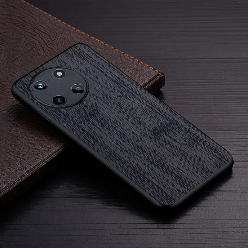 Luxury Bamboo Wood Pattern Leather Case - Premium Protective Cover